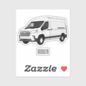 Afbeelding van Delivery van cartoon Sticker (Vel)