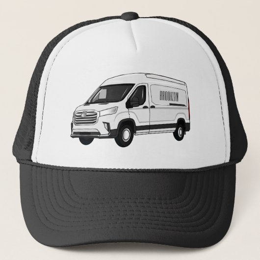 Afbeelding van Delivery van cartoon Trucker Pet (Voorkant)
