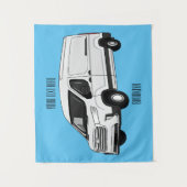 Afbeelding van Delivery van cartoon Wandkleed (Voorkant)