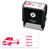 Afbeelding van Delivery van cartoon Zelfinktende Stempel (In situ)