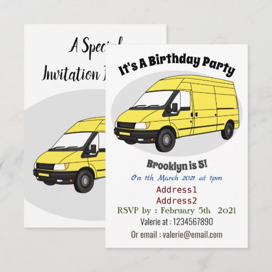 Afbeelding van Delivery van Kaart (Voorkant / Achterkant)