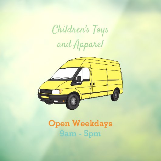 Afbeelding van Delivery van Raamsticker (Vel 3)