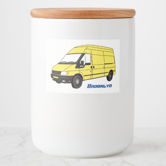 Afbeelding van Delivery van Voedselcontainer Etiket (Voorkant)