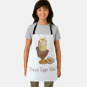 afbeelding van dippy-ei in kipvormige eierbeker Fu Schort (Insitu)