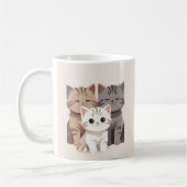 Afbeelding van drie katten, Beste Kattenmoeder Clu Koffiemok (Links)