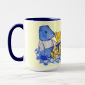 afbeelding van drie leuke oude  teddy mok (Links)