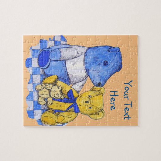 afbeelding van drie schattige studies legpuzzel (Horizontaal)