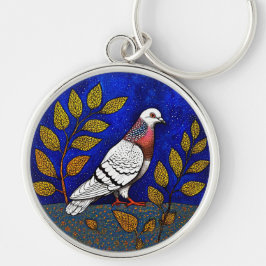 Afbeelding van duif sleutelhanger