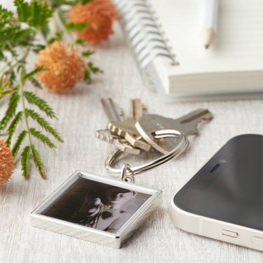 Afbeelding van een Amazone Sleutelhanger (Zijkant)