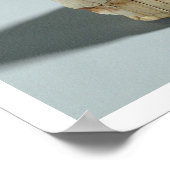 Afbeelding van een bebaard man (olifantenivoor) poster (Hoek)