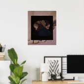 afbeelding van een brandweervrouw poster (Thuiskantoor)
