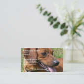 Afbeelding van een Dachshund-Visitekaartje Visitekaartje (Staand voorkant)
