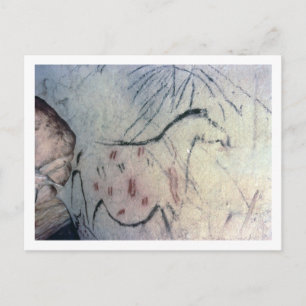 Afbeelding van een drachtige merrie met parallelle briefkaart