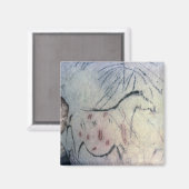 Afbeelding van een drachtige merrie met parallelle magneet (Voorkant / Achterkant)