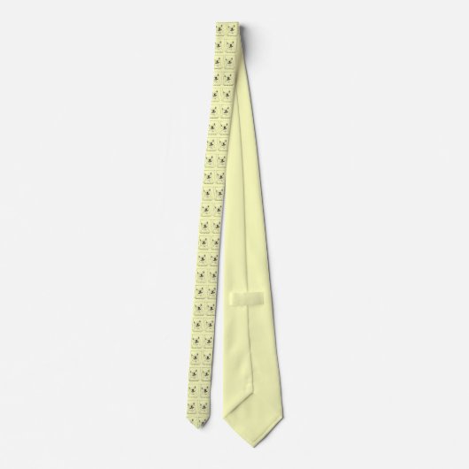 afbeelding van een grappige akita glimlachende hon stropdas (Achterkant)