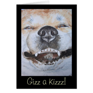 afbeelding van een grappige smakelijke akita gliml