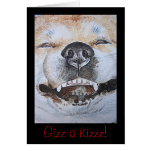 afbeelding van een grappige smakelijke akita gliml