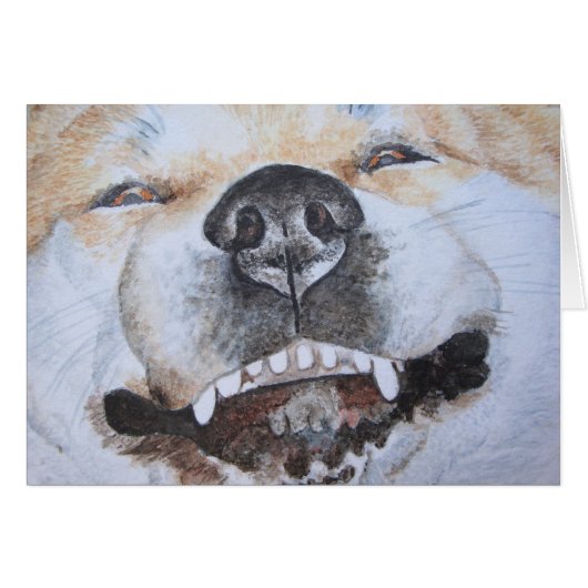 afbeelding van een grappige smakelijke akita gliml (Voorkant Horizontaal)