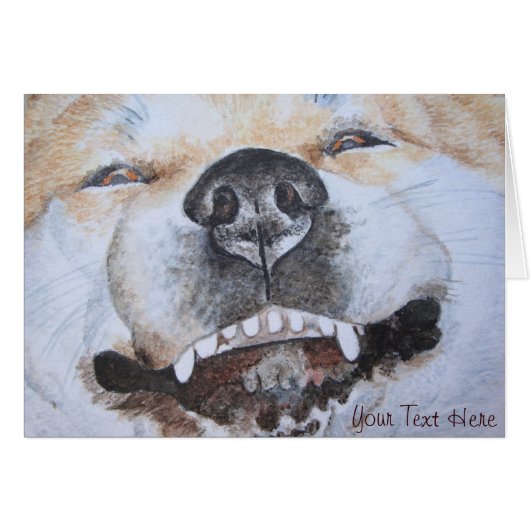 afbeelding van een grappige smakelijke akita gliml (Voorkant Horizontaal)