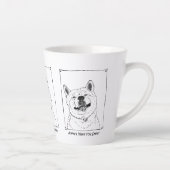 afbeelding van een grappige smakelijke akita gliml latte mok (Rechts)