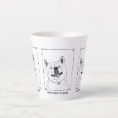 afbeelding van een grappige smakelijke akita gliml latte mok (Voorkant)