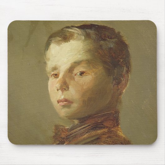 Afbeelding van een jongen, 1875 muismat (Voorkant)