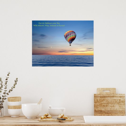 Afbeelding van een luchtballon voor poster (Keuken)