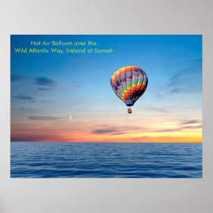 Afbeelding van een luchtballon voor poster