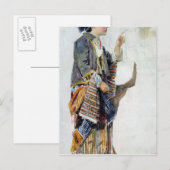 Afbeelding van een meisje in het Turkse kostuum, 1 Briefkaart (Voorkant / Achterkant)