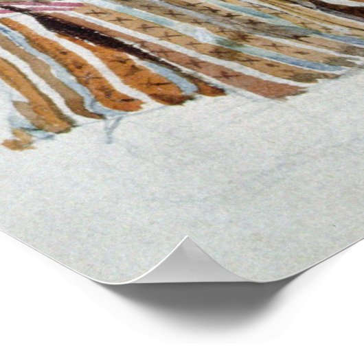 Afbeelding van een meisje in het Turkse kostuum, 1 Poster (Hoek)