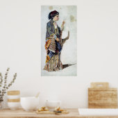 Afbeelding van een meisje in het Turkse kostuum, 1 Poster (Keuken)