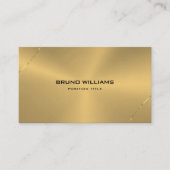 Afbeelding van een metallisch goudhoudend tintacce visitekaartje (Voorkant)