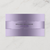 Afbeelding van een metallisch paars met glanzende  visitekaartje (Voorkant)