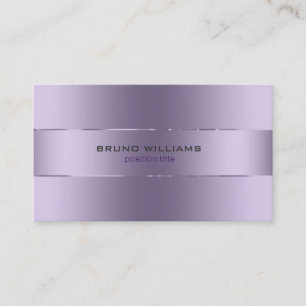 Afbeelding van een metallisch paars met glanzende  visitekaartje