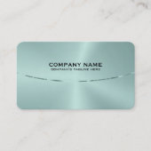 Afbeelding van een metallische groene tint visitekaartje (Voorkant)
