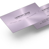 Afbeelding van een metallische Paarse tint Visitekaartje