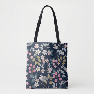  afbeelding van een naadloos floreel patroon tote bag
