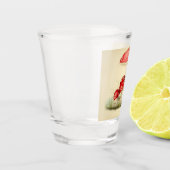 afbeelding van een paddenstoel shot glas (Links)
