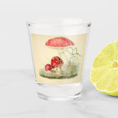 afbeelding van een paddenstoel shot glas (Voorkant)