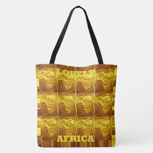 Afbeelding van een prachtig geel kunstpatroonontwe tote bag (Achterkant)