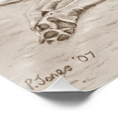 afbeelding van een realistische kunsthond van twee perfect poster (Hoek)