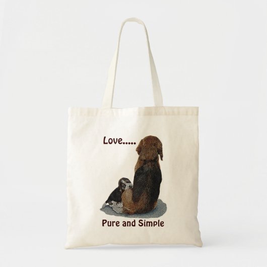 afbeelding van een schattige puppy beagle die mam tote bag (Voorkant)