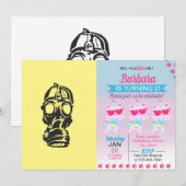 afbeelding van een schetsgasmasker kaart (Voorkant / Achterkant)