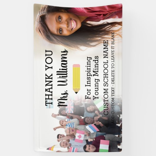 Afbeelding van een spandoek voor afscheidsfeest le (Verticaal)