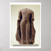 Afbeelding van een staande Boeddha, Jamalpur, Math Poster (Voorkant)