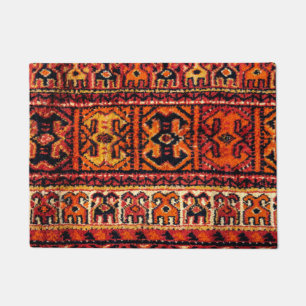 Afbeelding van een tapijt. Vloeiend textuurpatroo Deurmat