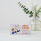 Afbeelding van een tekencoach of trainer of clubei visitekaartje (Staand voorkant)