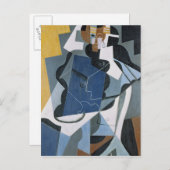 Afbeelding van een vrouw, 1917 briefkaart (Voorkant / Achterkant)