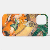 afbeelding van een waterverf van een beenvos op ee Case-Mate iPhone case (Achterkant (horizontaal))