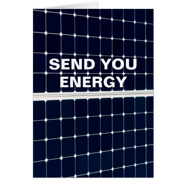 Afbeelding van een zonnepaneel grappig (Voorkant)